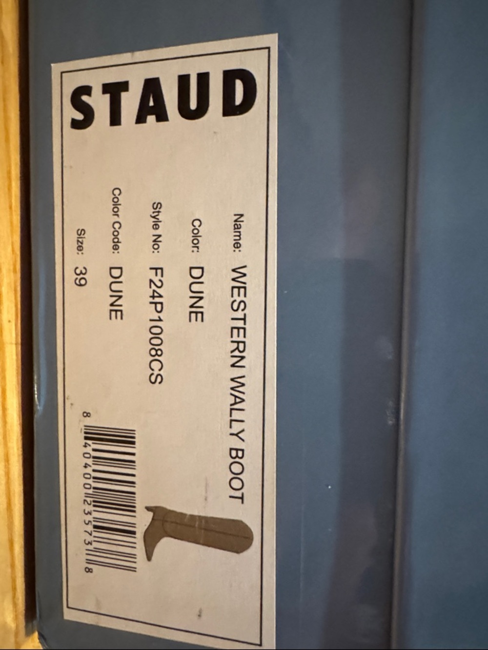 STAUD Wally Suede Boots in Dune - Picture 4 of 7